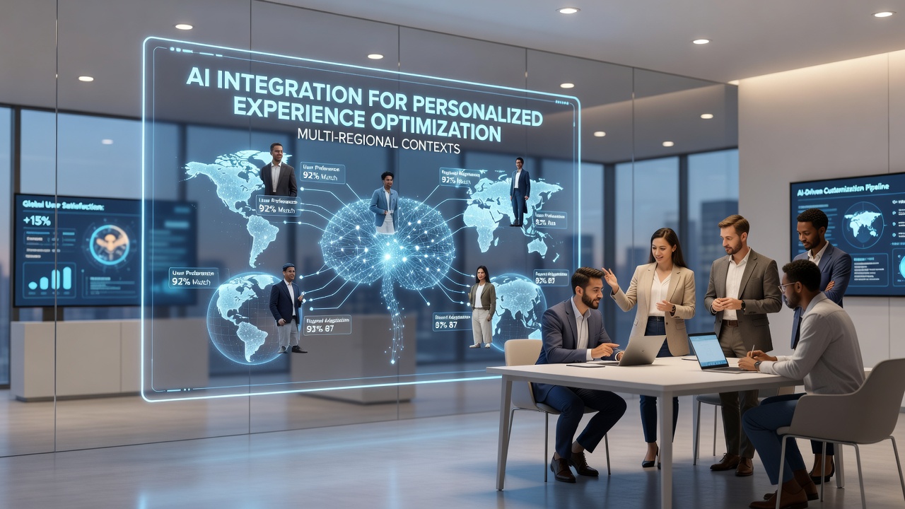 Virtual environment dashboard showing AI-driven regional adaptations